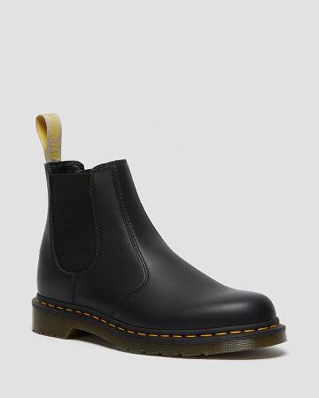 Black Men's Dr Martens Vegan 2976 Felix Ankle Boots | CA 456NWY